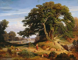 The Prodigal Son Watching the Swine